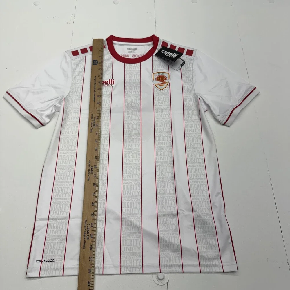 SoCal Reds FC Jersey Youth XL White Red Soccer Capelli Sport Number 6 Boys